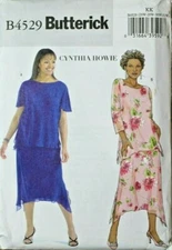 Butterick 4529 Women's / Women Petite Top & Skirt Sewing Pattern 26W-28W-30W-32W