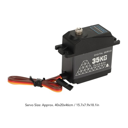 Servo digital de metal impermeable a prueba de agua RC de 35 kg para 1/8 1/10 1/12 CH - Imagen 5 de 22