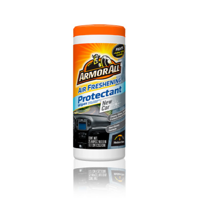 Armor All Air Freshening Protectant Wet Tissue, New Car (25-Count)