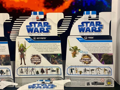 Star Wars Clone Wars 2008 JEDI LOT x 6 - No14,9,27,3,24,20 Ashoka,Fisto,Plo Koon - Picture 13 of 14