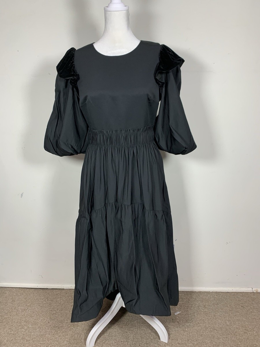 beige dress black lace FOCUS by Shani — Laser Cut Ponte Knit Fit & Flare Dress in Beige main image 0