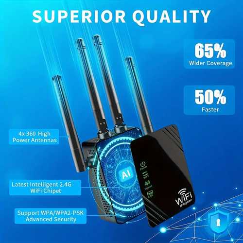 NEU 1200Mbps WLAN Router Range Access Point Booster Wifi Signal Verstärker - Bild 6 von 24