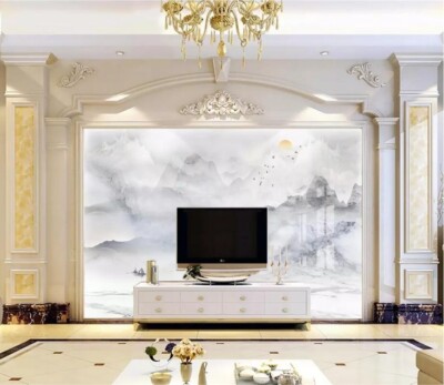 3D Ink Tiles ZHUA25194 Wallpaper Wall Murals Removable Self-adhesive Ann