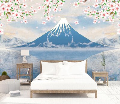 3D Japan Schneeberg M884 Tapete Wandbild Selbstklebend Abnehmbare Aufkleber