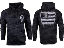Howitzer Style Men's Hoodie Pullover TACTICAL PATRIOT Black Military Grunt S-3XL