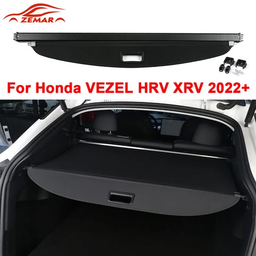 Cubierta de seguridad del maletero trasero sombra negra para Honda VEZEL HRV XRV 2022+