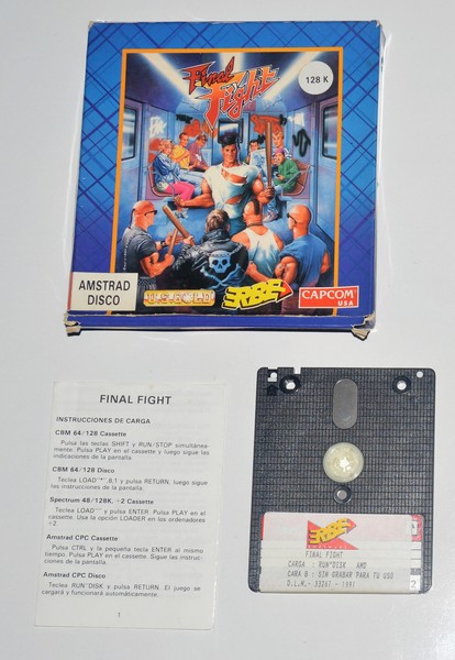 FINAL FIGHT ( AMSTRAD DISCO ) ( ERBE - CAPCOM - US GOLD ). 1991 ED.ESPAÑOLA
