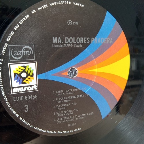 Maria Dolores Pradera * 3 Vinyl LP Set * MUSART * EDIC-60456 * 1978 * ZAFIRO ** - Bild 22 von 23