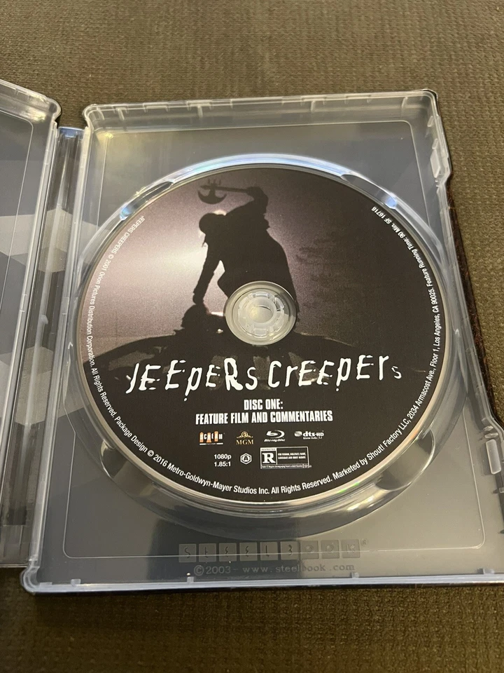 Jeepers Creepers (Blu-ray, 2001) Steelbook - Scream Factory Disc - Ships in Box - Imagem 3 de 3