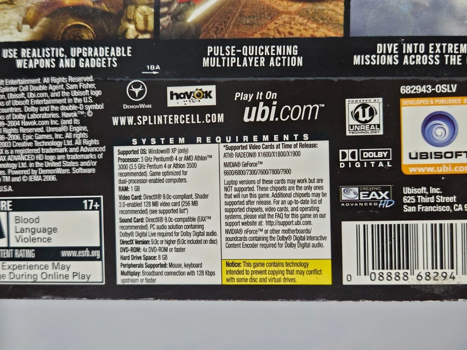 Splinter Cell Double Agent PC 2006 - Image 4 of 4