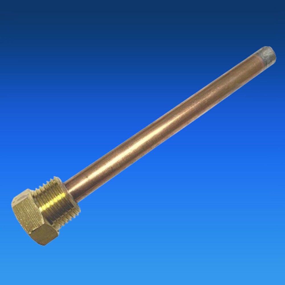 Produktbild von Tmonit Tauchhülse Messing Vernickelt – 1/2 Zoll, 150 Mm Einbaulänge, Für Temperaturfühler (bis 150 °C)