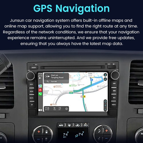 For GMC Yukon Chevy Silverado Sierra Android Car Stereo Radio GPS Nav Wifi 2+64G - Bild 3 von 13