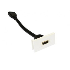 15cm HDMI v1.4 STUB Cable for PANEL MOUNT SOCKET / Faceplate 3DTV GOLD Female