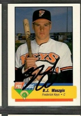 1994 Fleer Procards #CAR-2 B.J. Waszgis Frederick Keys Signed Autograph (E13)