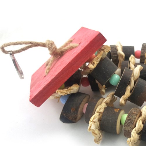 Bird Hanging Chewing Toy Parrot Tearing Toy Chew Ladder Bell - Picture 9 of 12