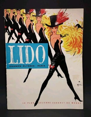 Lido Champs-Elysees Paris Celebre Cabaret Du Monde Famous Night Club Brochure