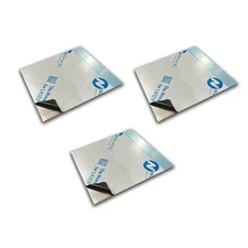 0.125" x 12" x 12" (3 Pack), 5052-H32 Aluminum Sheet, Mill Finish w/PVC