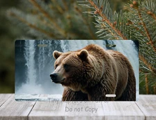 Bear aluminum license plate, CHOICE, vanity plate, wildlife, FREE shipping, gift