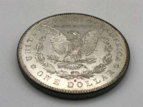 1878 S Morgan Silver Dollar 90% Silber 1 $ US Münze schöner Glanz leichte Tönung - Bild 13 von 20