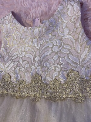 Girls Kids Baby s Rate Editions Gold Pink Sparkle Dress