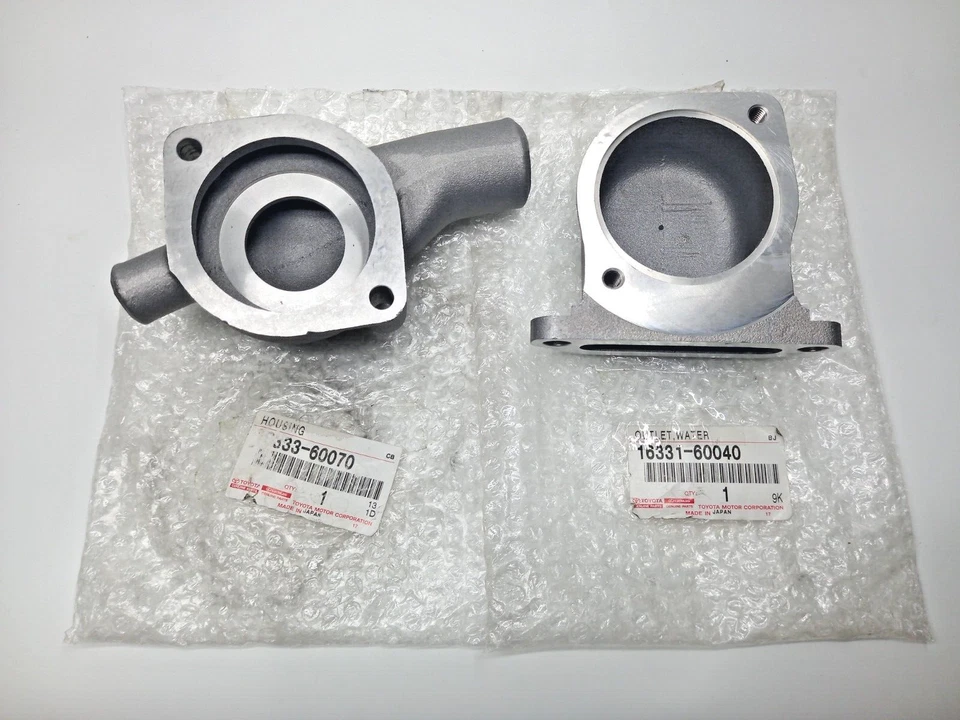 FOR TOYOTA LAND CRUISER FJ40 FJ43 FJ45 FJ55 1968-1979 THERMOSTAT HOUSING SET OEM - Image 2 of 4