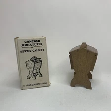 Vintage Concord Miniatures Sewing Cabinet Original Package