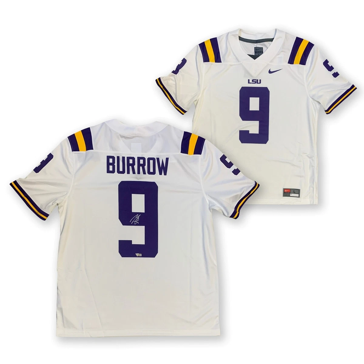 Men's Nike Joe Burrow Purple LSU Tigers Player Game Jersey