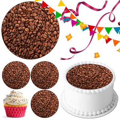 Kaffee Getränk Tortenaufleger Party Deko essbar Geburtstag Feier Cupcake