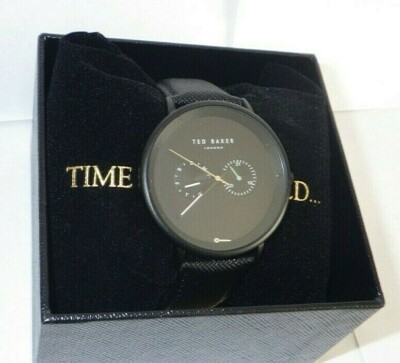 Ted Baker TE50657002 Men's Multi-Function Black Dial Watch SubDial Hand  off