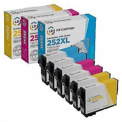 LD Replacement Replacements for Epson T252XL 6pk: T252XL220 T252XL320 T252XL420 - Picture 1 of 7