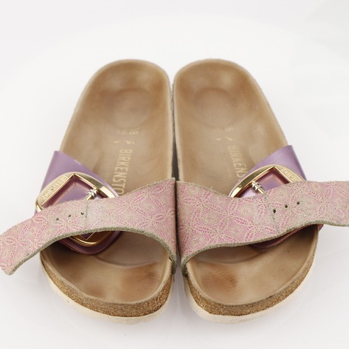 Birkenstock Womens Madrid Big Buckle Sandal Size 38 7 Ceramic Rose Mozaic Slide - Picture 12 of 15
