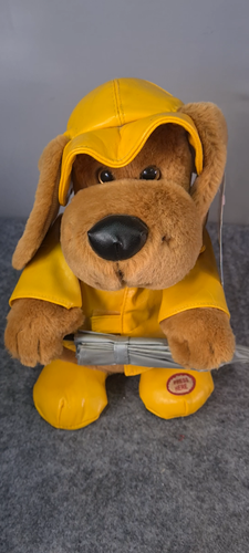 Beverly Hills Teddy Bear Company Singing In The Rain Dog Umbrella Sings *video - Video 1 di 1