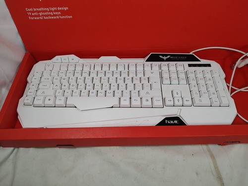 Gaming Keyboard Magic Eagle Havit Rainbow Backlit Model HV-KB558CM White - Picture 3 of 5