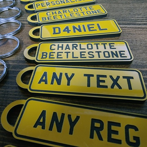 ⭐Customisable CAR NUMBER Registration Reg Plate Keyring Keychain CHRISTMAS 4D - Bild 6 von 12