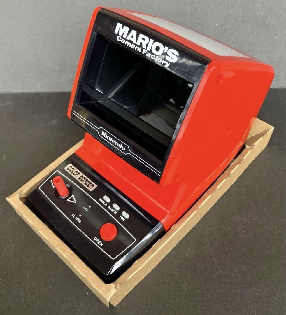【激レア】ビンテージ・マリオのセメント・ファクトリー　TABLETOP Nintendo Mario's Cement Factory TABLETOP W/BOX F/S FEDEX | eBay