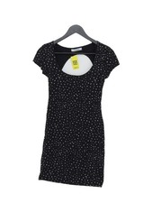 Pull&Bear Bodycon Midi Dress L in Black