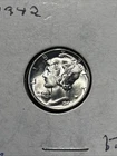 1942 . Mercury Dime . Gem+ BU . MS . Old Silver 10 Cents.