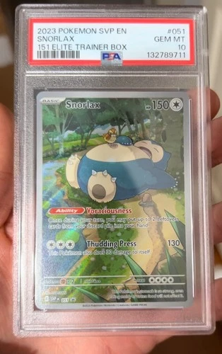 2023 POKEMON SVP EN-SV BLACK STAR PROMO 151 ELITE TRAINER BOX SNORLAX PSA 10