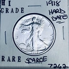 1918 LIBERTY WALKING SILVER HALF DOLLAR HI GRADE U.S. MINT RARE COIN 7262
