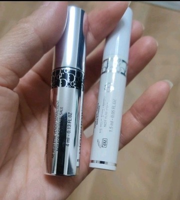 Dior Diorshow Iconic Overcurl Mascarab Reisegröße 4 ml schwarz + Basis Mascara 1,5 ml