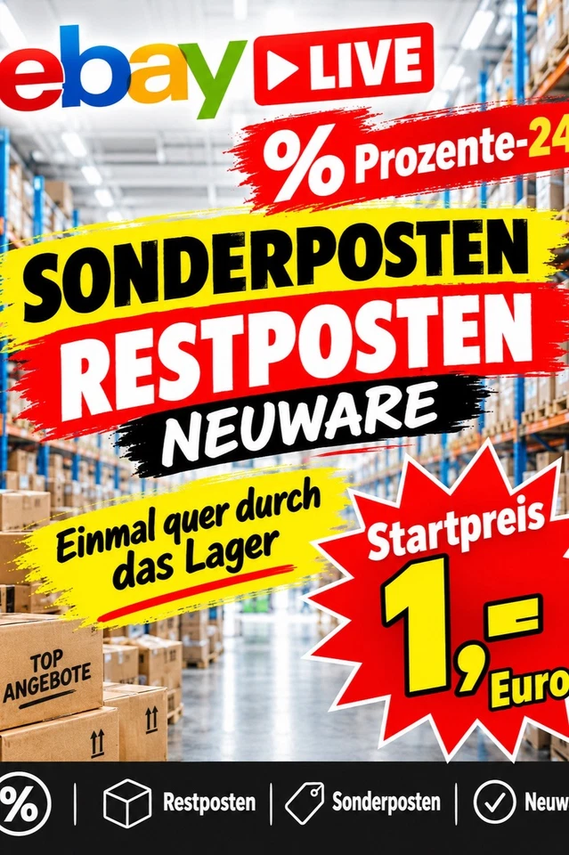 Sonderposten Restposten Neuware Einmal quer durch das Lager