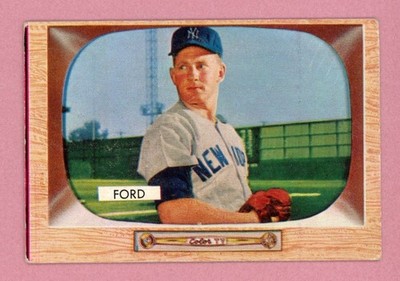 1955 Bowman #59 Whitey Ford New York Yankees Baseball Card Vg/Ex