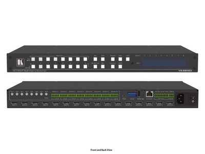 Kramer VS-88H2A 8x8 4K HDR HDMI Matrix Switch with Analog/Digital Audio Routing