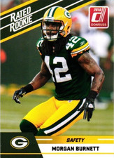 2010 Panini Rated Rookie Card # 76, Morgan Burnett, Green Bay Packers. rookie card picture