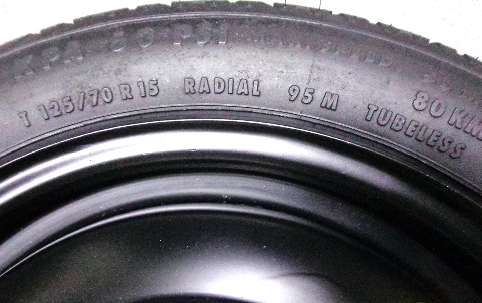 Ruotino di scorta 15 Salva spazio Fiat Grande Punto - Punto Evo Chevrolet Aveo - Immagine 4 di 4