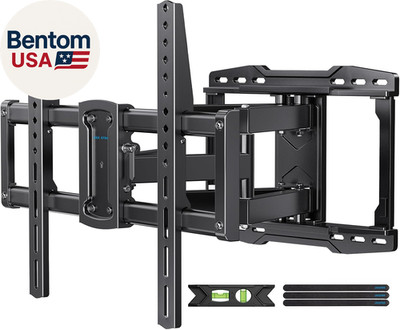 UL Listed Full Motion TV Wall Mount Bracket for Most 37-90 Inch Tvs, Swivel Tilt