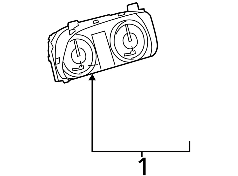 Speedometer Cluster MPH ID 83800-08740 Fits 18 SIENNA 4396103 - Image 3 of 3