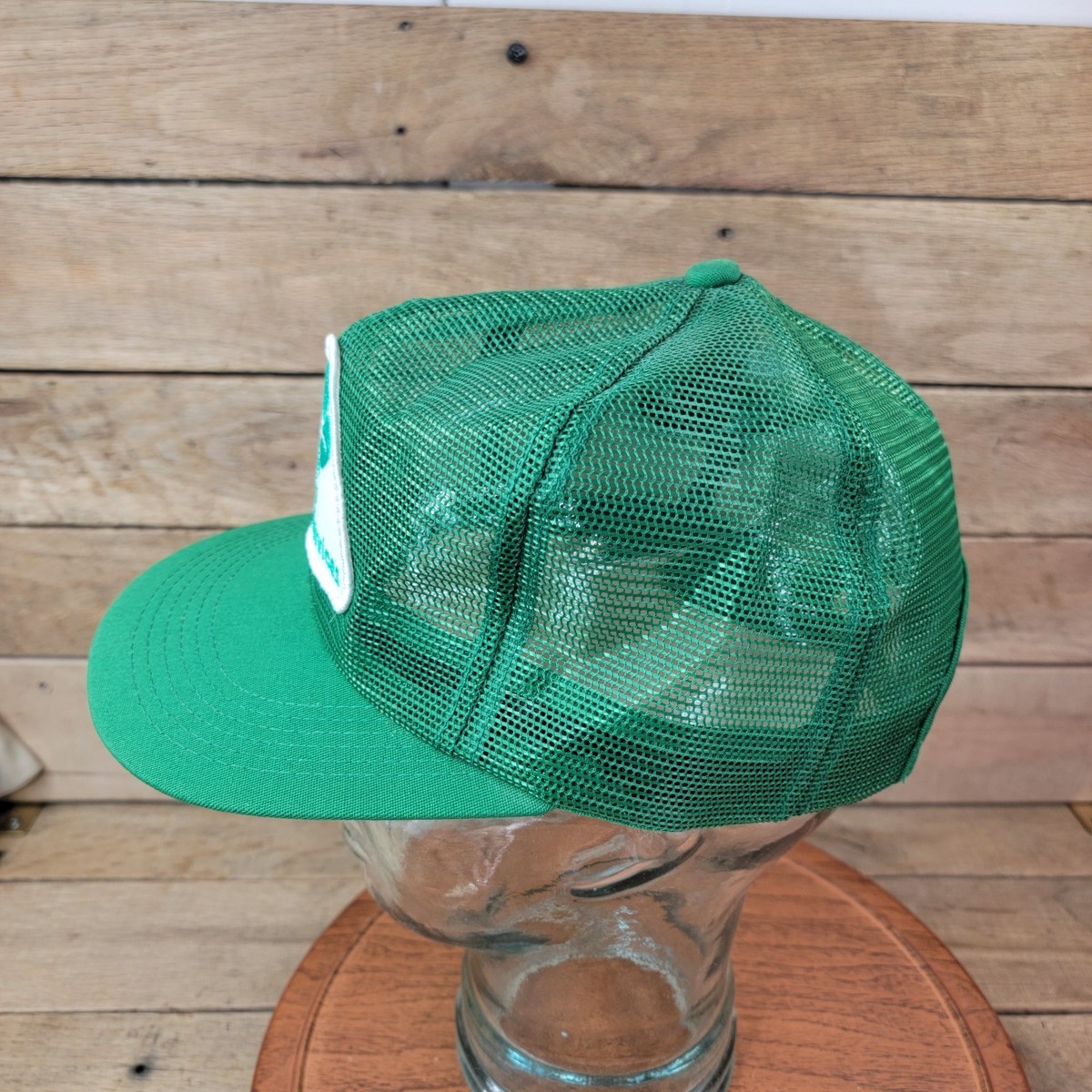 Vintage Farm Credit Services Green Mesh Trucker Hat Snapback Ag Farm Cap View 2