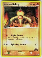 Team Magma's Baltoy 61/95 EX Team Magma vs Team Aqua Pokemon on eBay