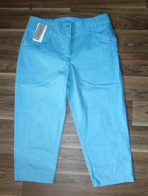 ULLA POPKEN - modische Baumwoll Stretch Capri Hose - Gr. 46 - NEU